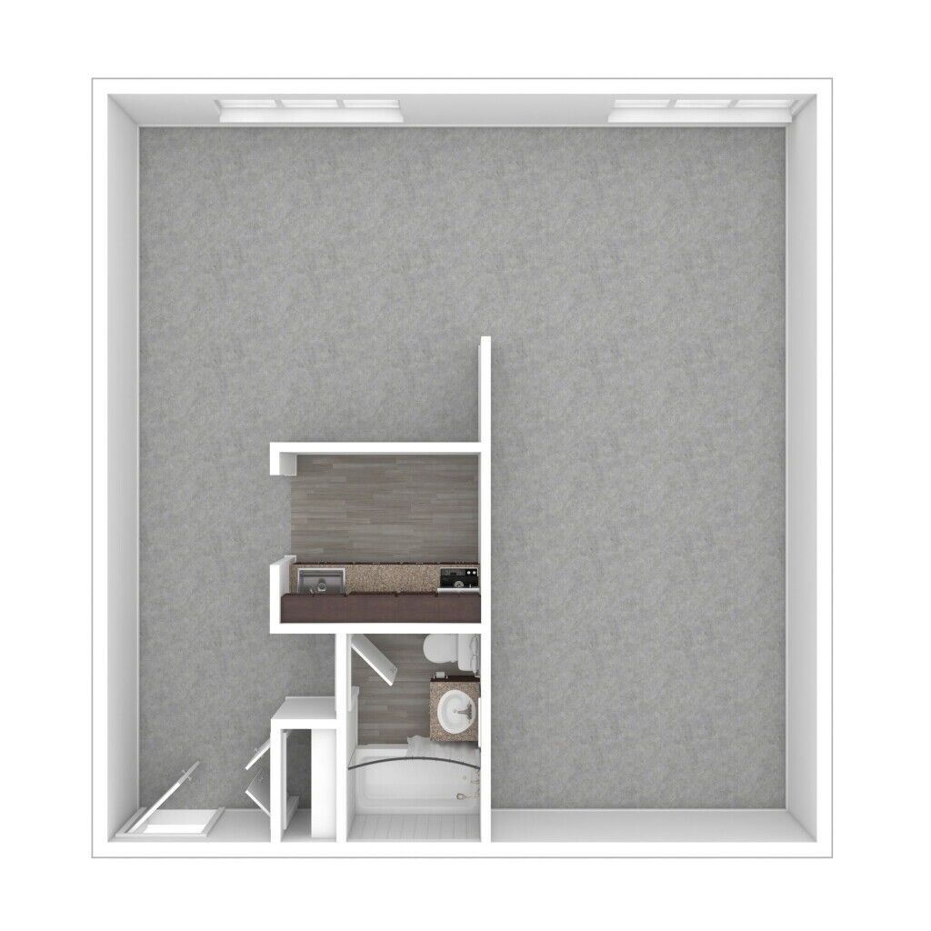 Vivo Living Baltimore 101 W Fayette St floor plan Studio Balt Patterson South